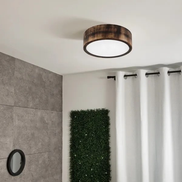 Brilagi - LED mennyezeti lámpa CARVALHO SMOKEY LED/20W/230V tölgy átm. 27,5 cm