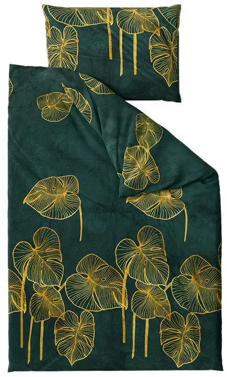 Mikroszálas ágynemű VENECIA zöld Ágyneműhuzat mérete: 70 x 90 cm | 140 x 200 cm