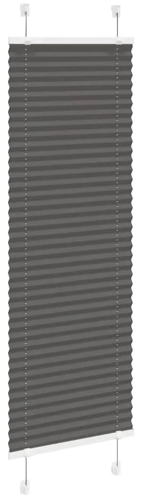 pliszírozott redőny fekete 40x150 cm szövetszélesség 39,4 cm