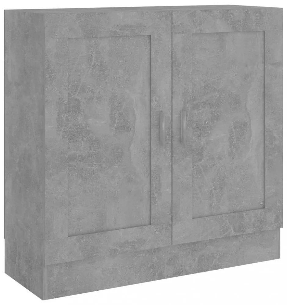 betonszürke szerelt fa könyvszekrény 82,5 x 30,5 x 80 cm