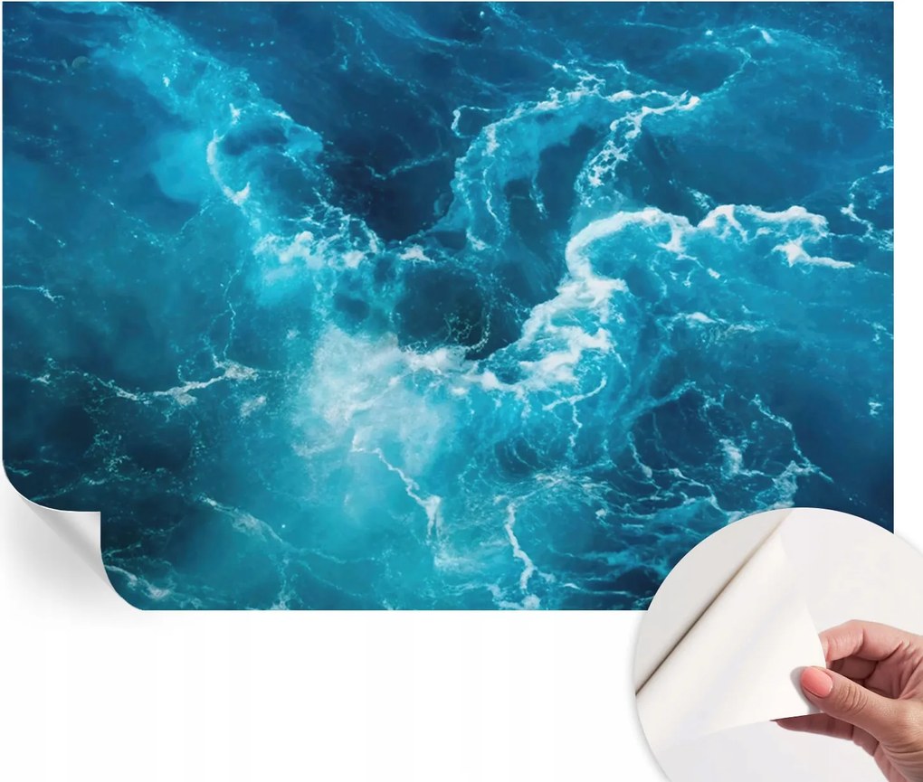 Öntapadós Dekoratív Fotótapéta Hálószobába Tengeri örvények 152x104 cm