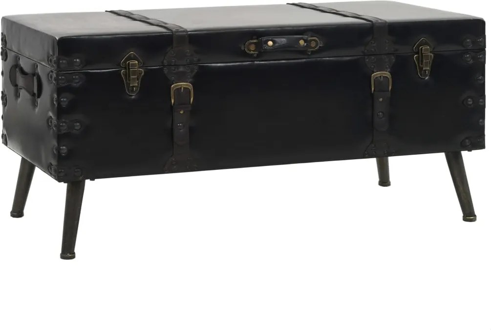 vidaXL MDF és acél dohányzóasztal 102 x 51 x 48 cm