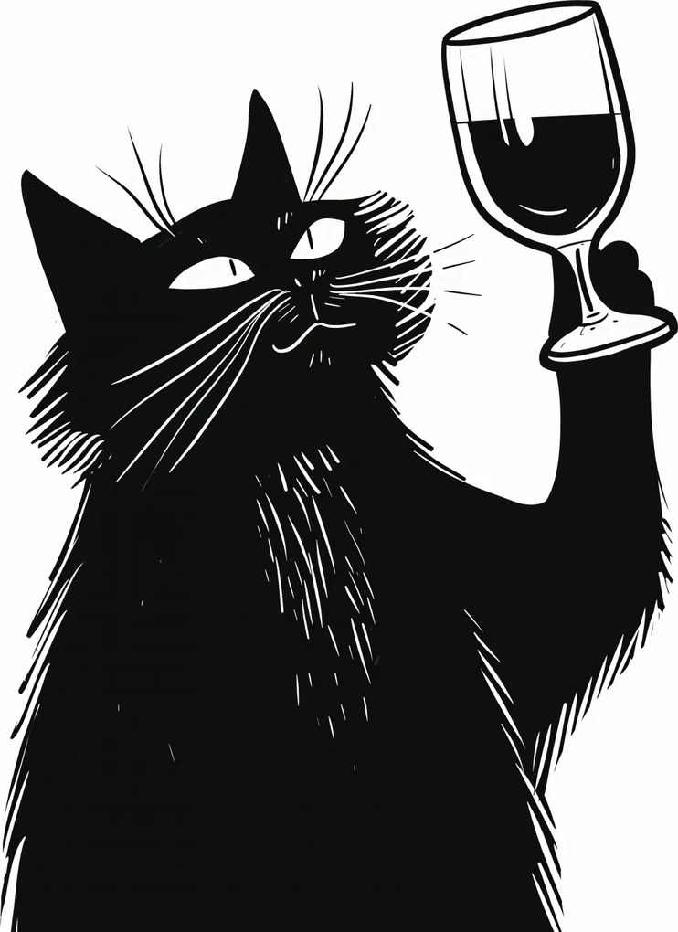 Poszter 64x90cm Macskavirtuóz