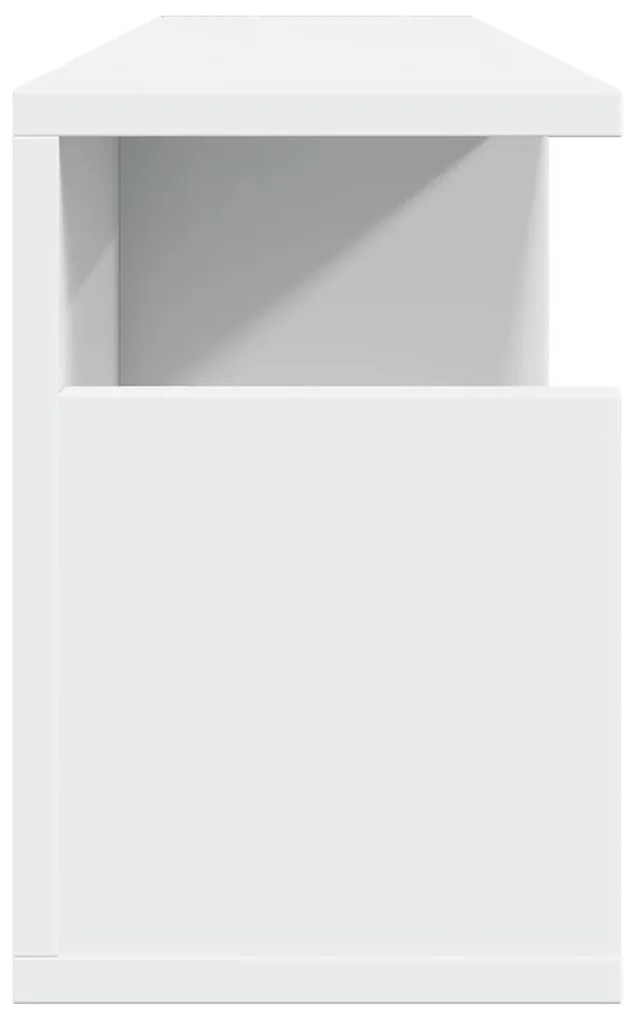 fehér szerelt fa faliszekrény 80 x 20 x 30 cm