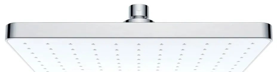 WENKO 24001100 - Zuhanyfej AUTOMATIKUS TISZTÍTÁS 25x17 cm fényes króm/fehér