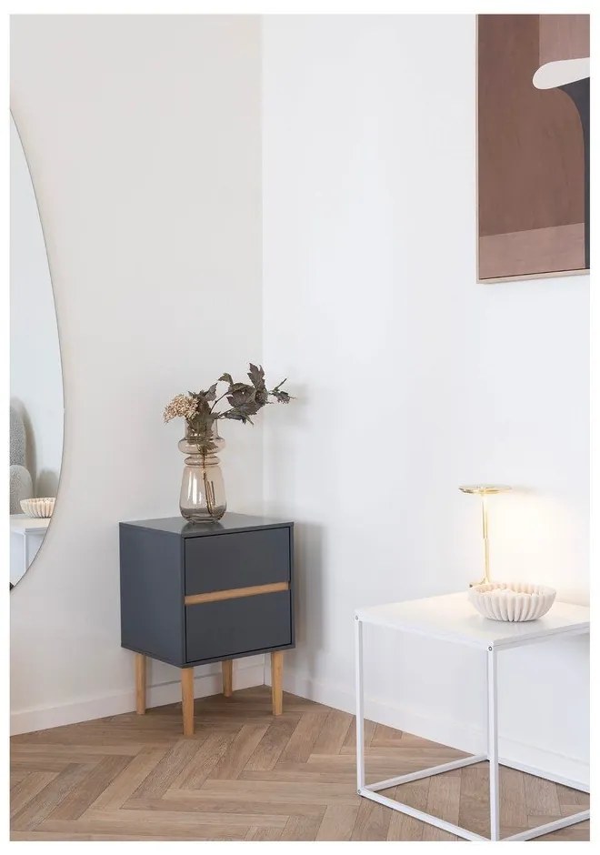 Világosbarna üveg váza (magasság 31 cm) – House Nordic