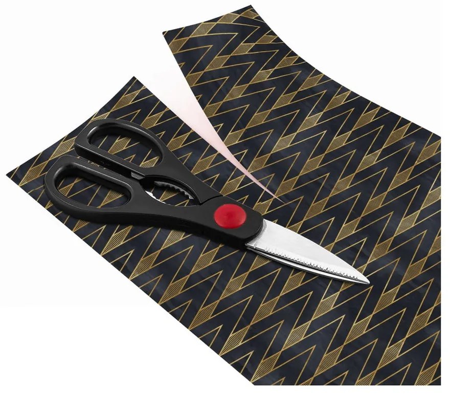 Ragnar fekete-aranyszínű dekorációs bútortapéta - Ambiance