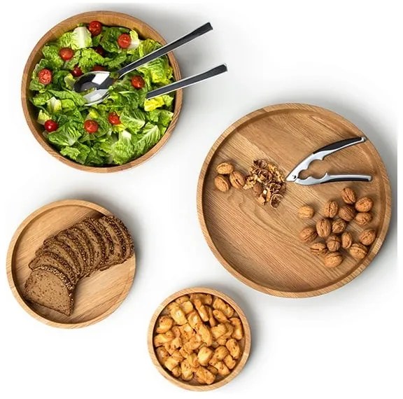 Continenta C4135 - Fa tál 38x5,4 cm tölgy