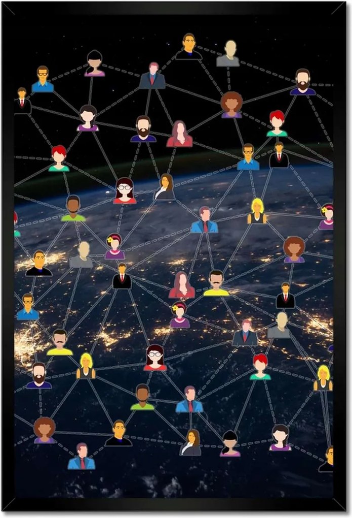 Poszterek keretben 40x60 Népesség világnapja