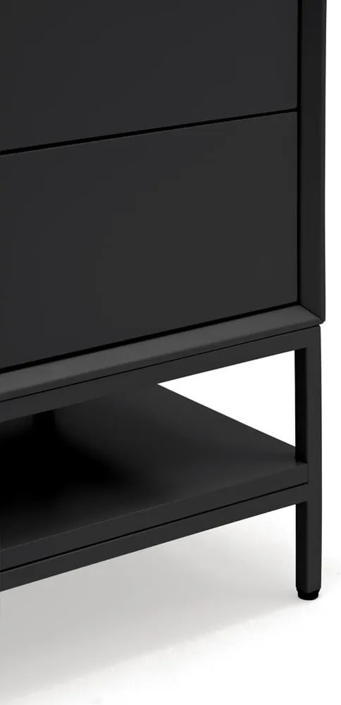 Fekete éjjeliszekrény Platt – Teulat
