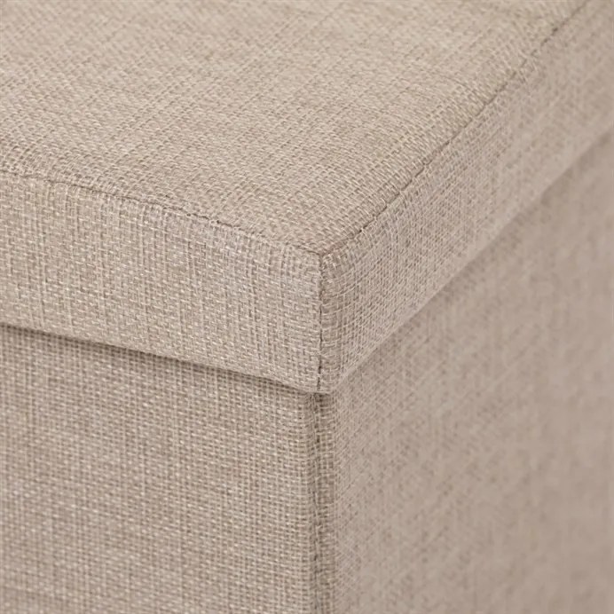 Tárolós Puff, Bézs Szövet. TAB-462 CRM2