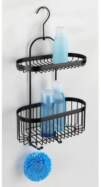 WENKO 23880100 – Polc CLASSIC PL. SCHWARZ 26,5x47 cm fekete