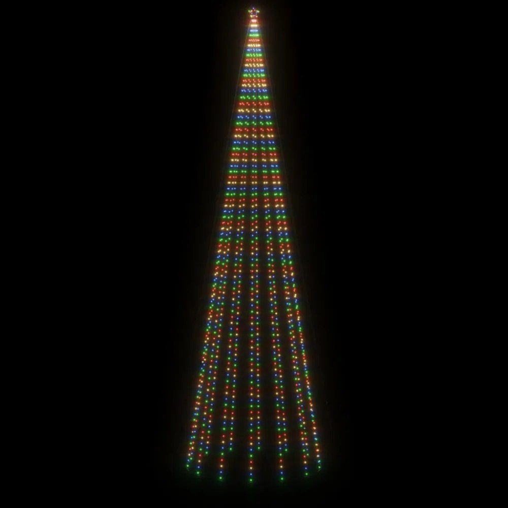karácsonyfa cövekkel 1134 színes LED-del 800 cm