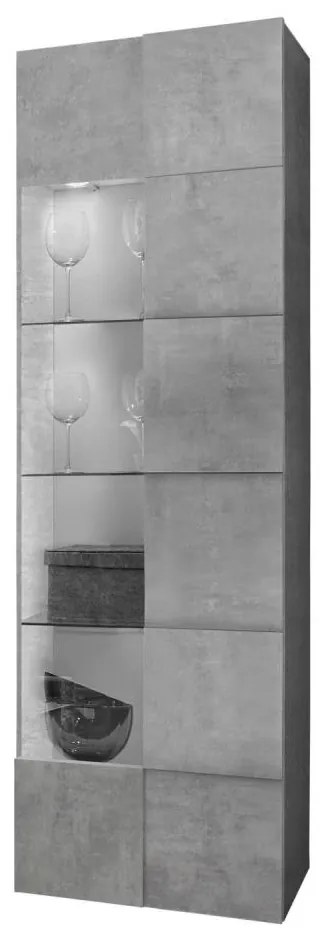 SERIAN komód, betonszürke