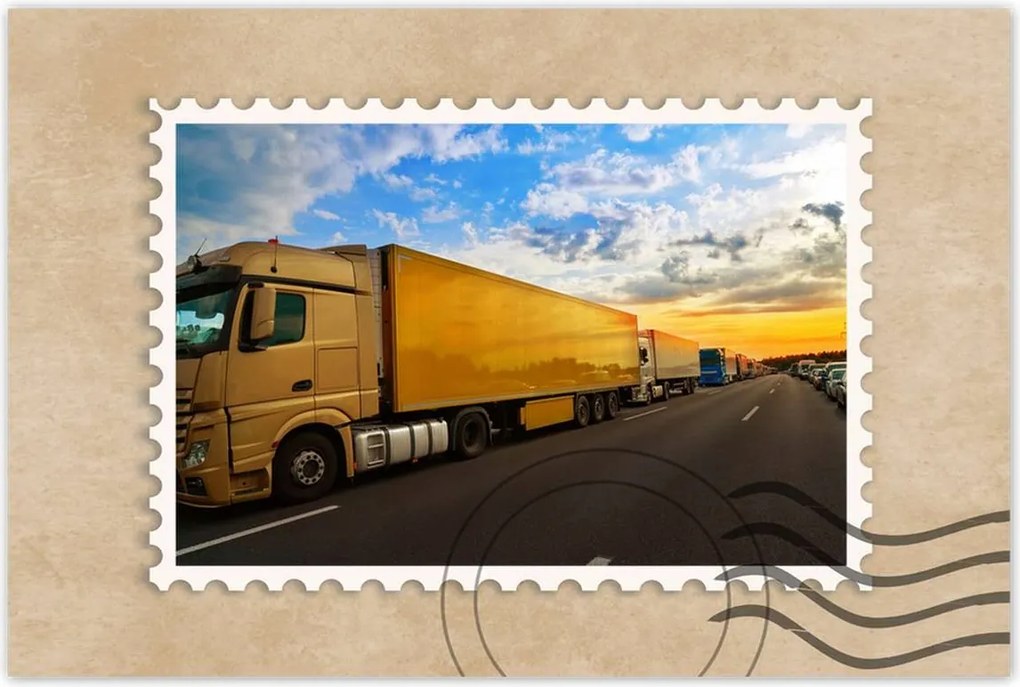 Poszterek 120x80 Parafa autópálya Stau