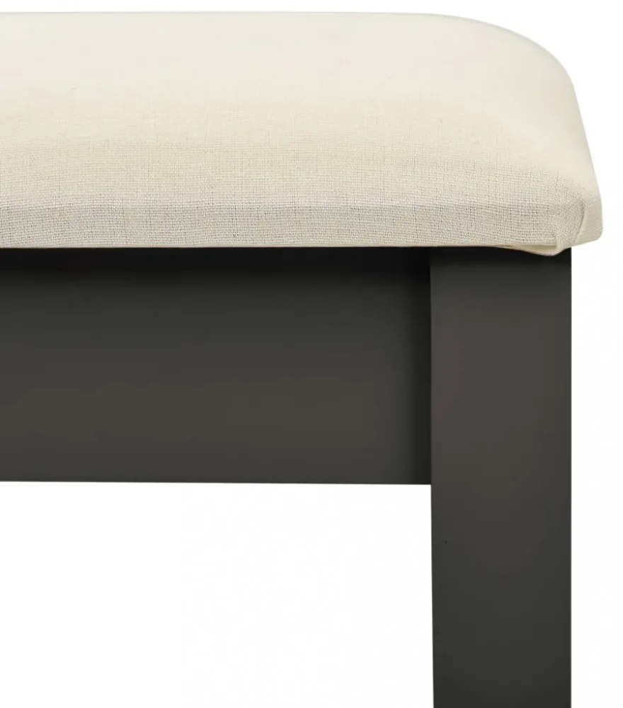 szürke császárfa MDF fésülködőasztal ülőkével 65x36x128 cm
