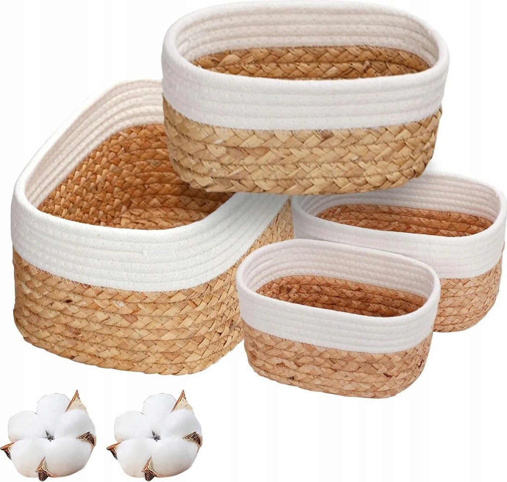 Fonott tároló kosarak 4 db