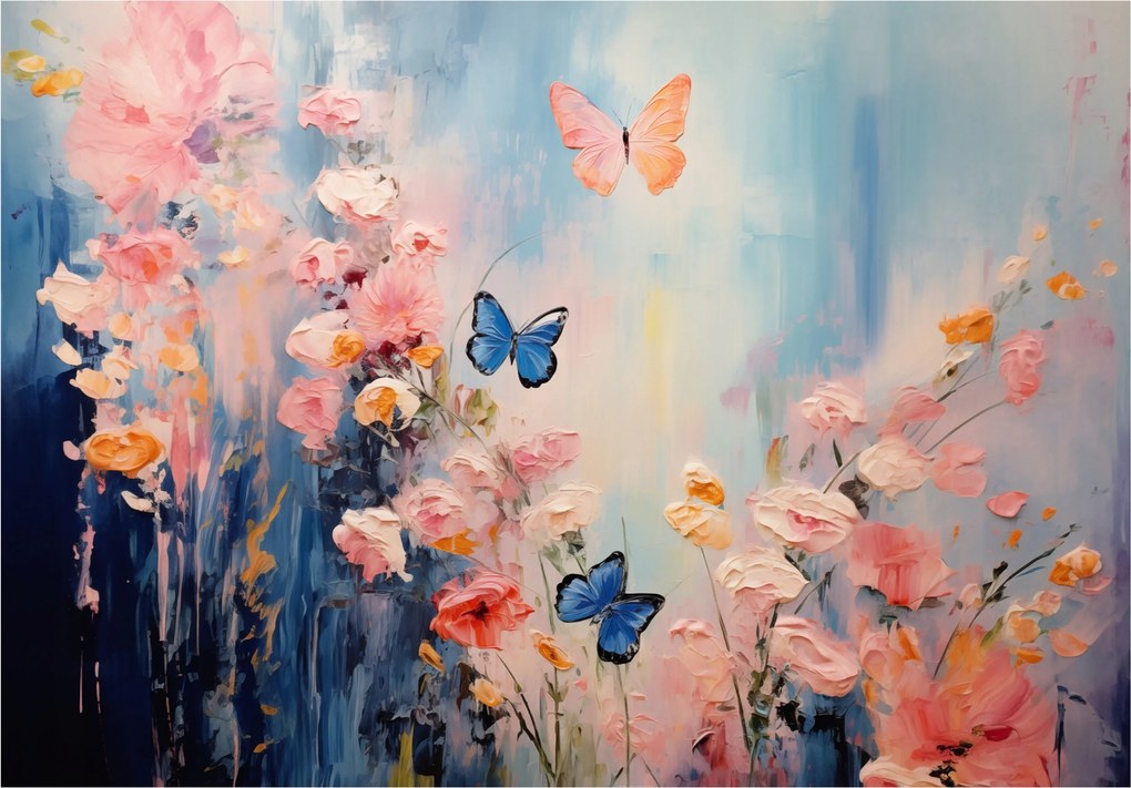 Flizelin fotótapéta Bazsarózsa Virágok Finomság Tavasz Art 250x175 +ragasztó