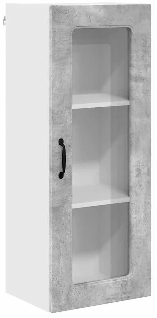 Fali konyhaszekrény Beton Szürke 40 x 31 x 100 cm Faanyag