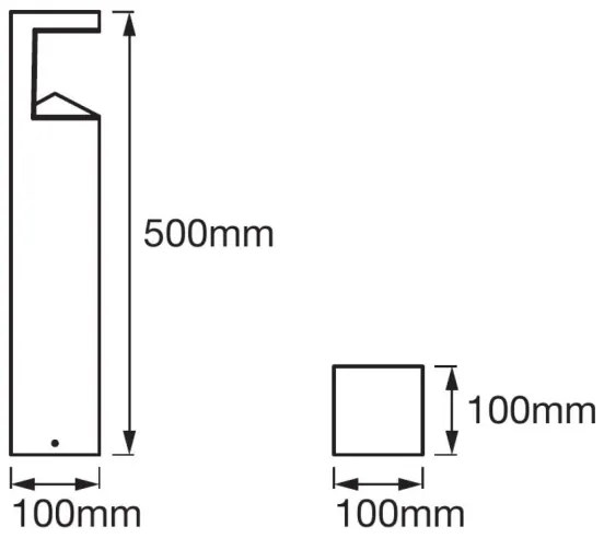 Ledvance - LED Kültéri lámpa PYRAMID 1xLED/9W/230V IP44 50 cm
