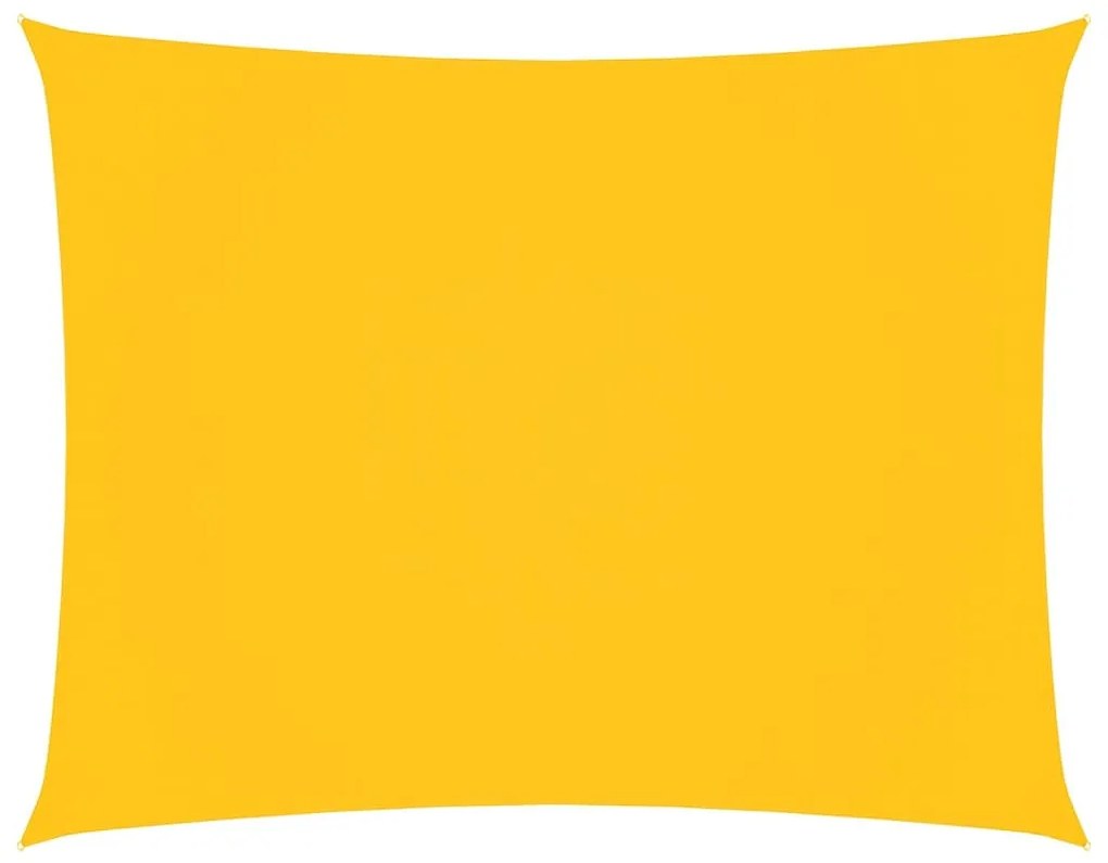 sárga téglalap alakú oxford-szövet napvitorla 4 x 6 m