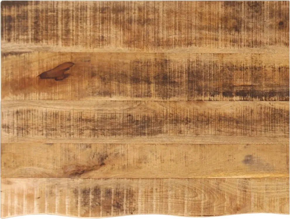 vidaXL tömör nyers mangófa természetes élű asztallap 90 x 60 x 2,5 cm