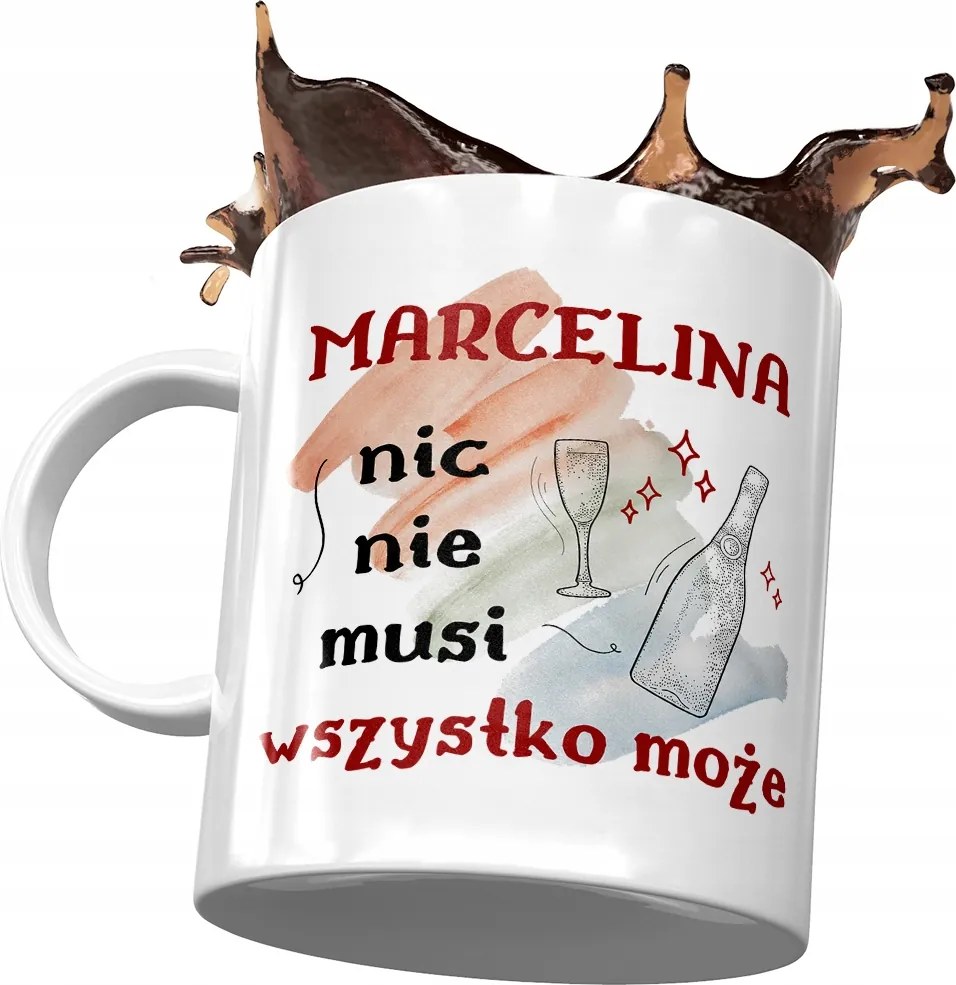 Bögre Marcelina Feleség Barátnő Ajándék Nyomtatott Fotóval