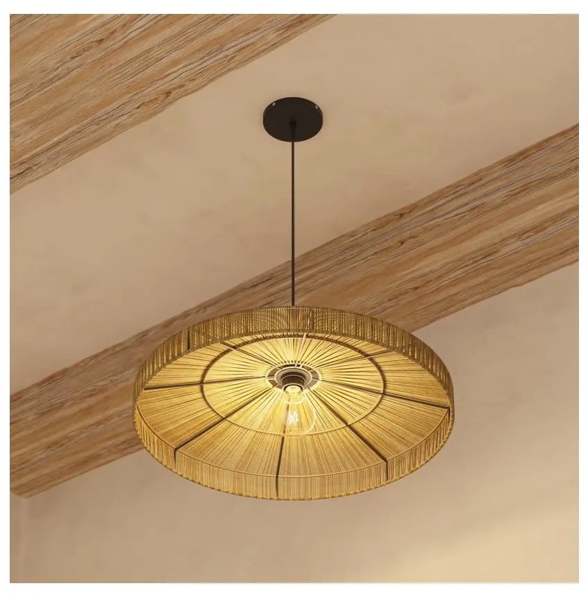 Atmosphera Atmosphera - Csillár zsinóron BELLAMY 1xE27/40W/230V juta P6681