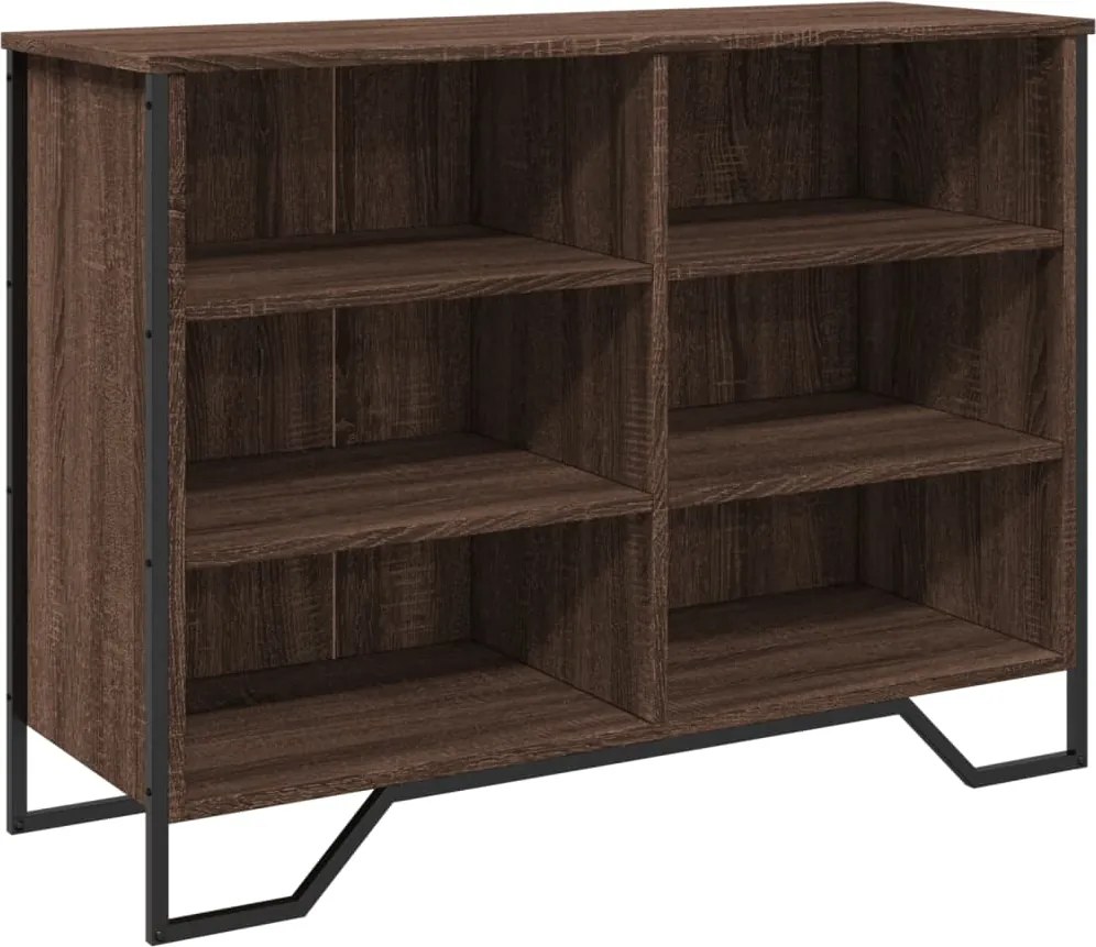 vidaXL barna tölgyszínű szerelt fa tálalószekrény 101 x 35,5 x 74,5 cm
