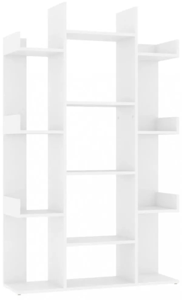 fehér szerelt fa könyvszekrény 86 x 25,5 x 140 cm