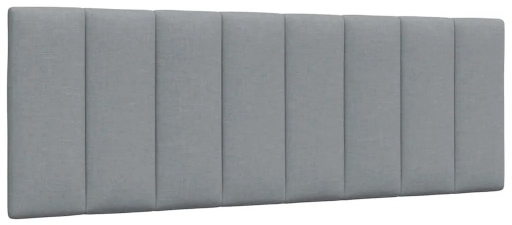 világosszürke szövet ágykeret matrac nélkül Hanko 140x200 cm