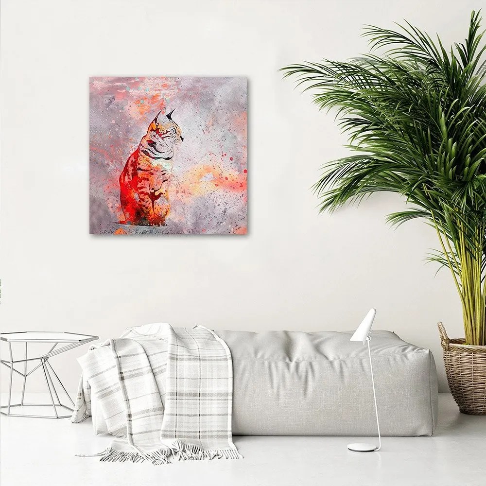 Gario Vászonkép Akvarell hiúz - Andrea Haase Méret: 60 x 60 cm