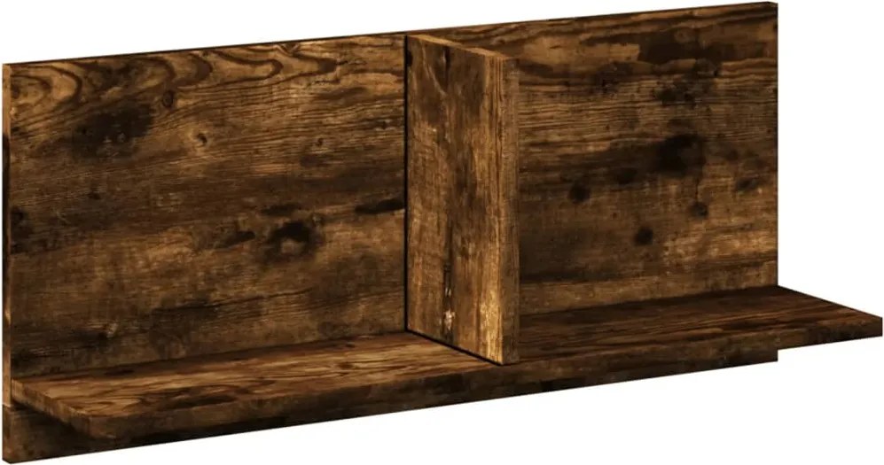vidaXL füstös tölgy színű szerelt fa faliszekrény 70 x 16,5 x 30 cm