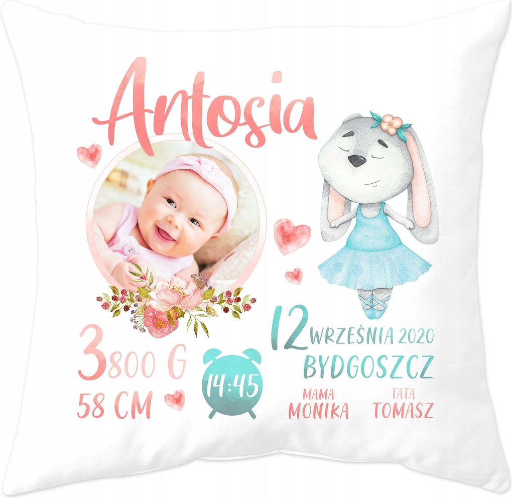 Fényképes Párna Keresztelő Születésnap