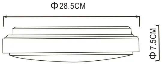 Globo 48408-18 - LED mennyezeti lámpa KALLE LED/18W/230V