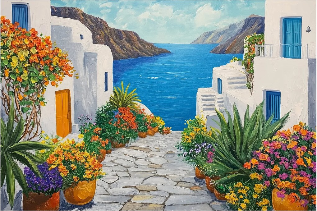 Kép - Görög sikátor (90x60 cm)