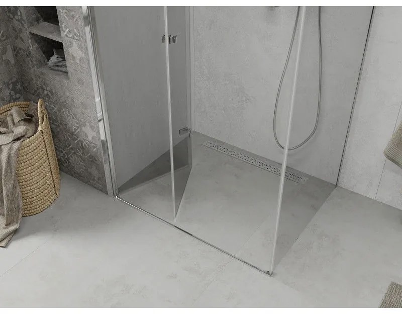 Mexen Lima zuhanykabin 115x80cm, 6mm üveg, króm profil-átlátszó üveg, 856-115-080-01-00