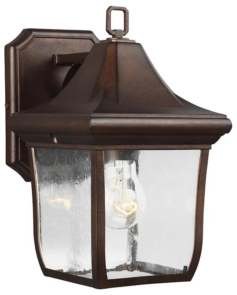 Feiss - Kültéri fali lámpa OAKMONT 1xE27/60W/230V IP44 bronz