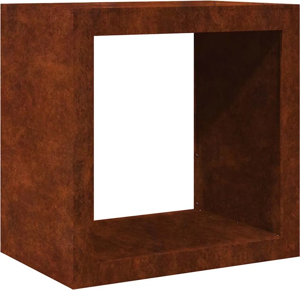 vidaXL tűzifa állvány 60x40x60 cm időjárásálló acélból