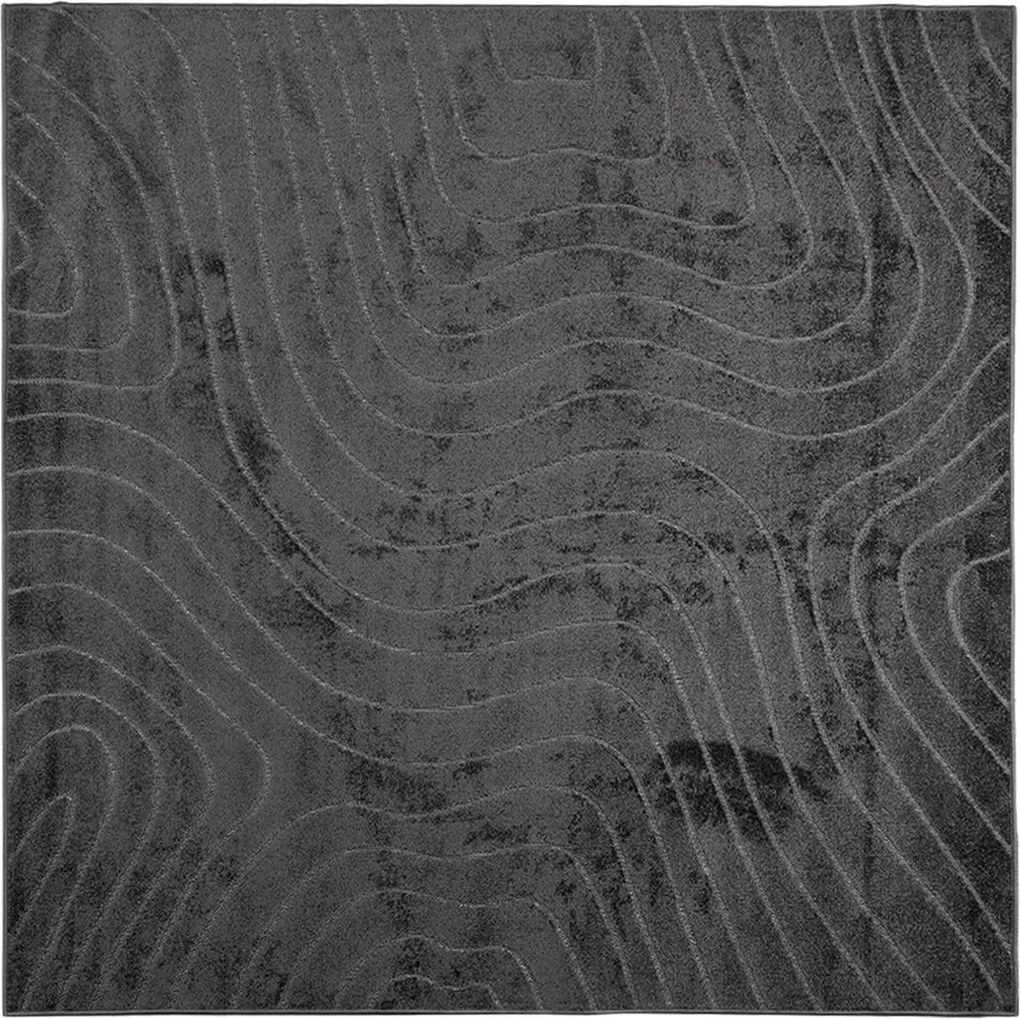 vidaXL Területszőnyegek PALMERAS Antracit 120 x 120 cm Poliészter