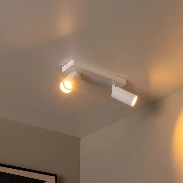 Lucide 09939/02/31 - spotlámpa CLUBS 2xGU10/40W/230V fehér