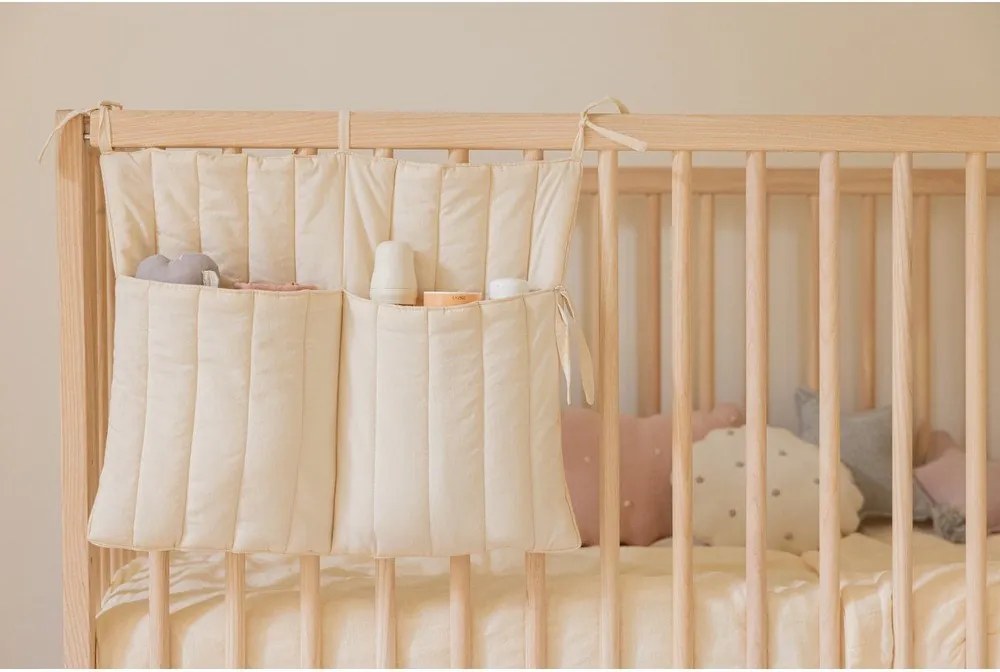 Zsebes tároló kiságyra 40 cm Benjamin Natural – Lorena Canals