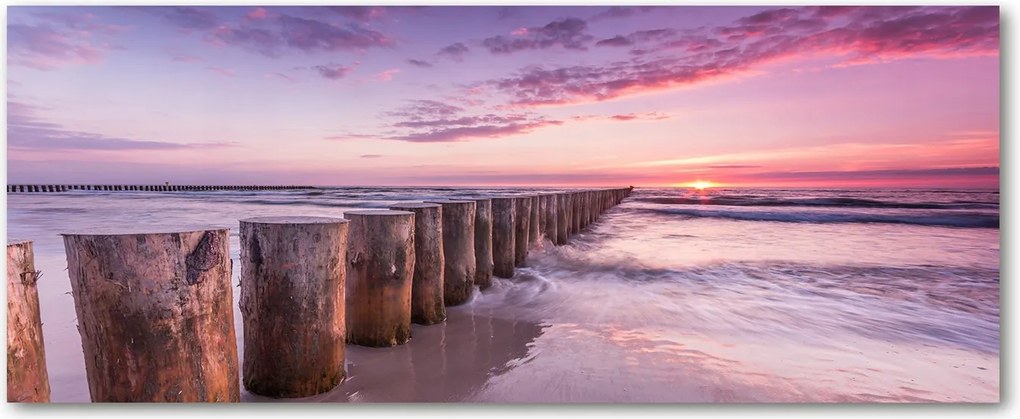 Edzett üveg panel Fa hullámvédő XXL