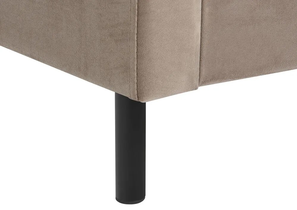Franciaágy 180 cm Vue (szürkésbézs)  (ágyráccsal). 1076449