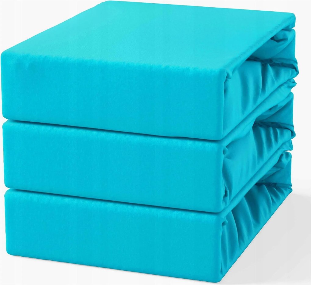 Gumis lepedő 200x220 Frottír Türkiz