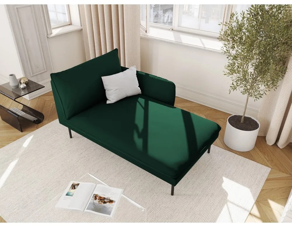 Sötétzöld bársony heverő (jobb oldali) Vienna – Cosmopolitan Design