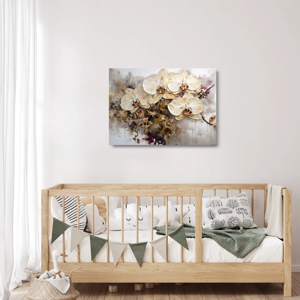 Üveg kép - Orchideák (70x50 cm)