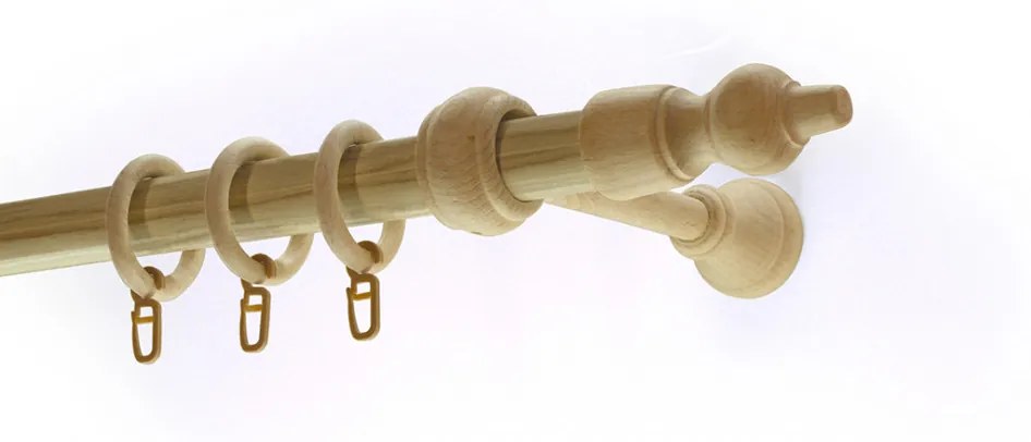 Fa végzárós rúd karnis fenyő 350 cm