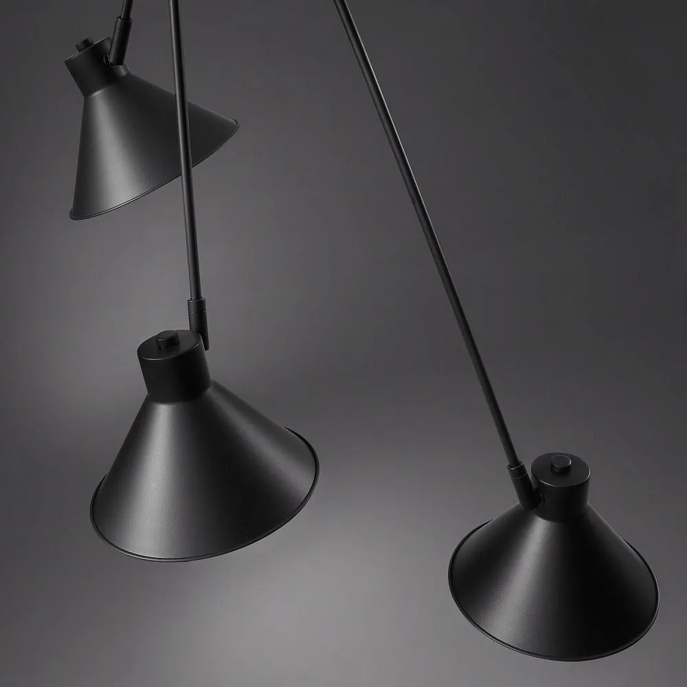 Fekete mennyezeti lámpa 80x80 cm Dione – Kave Home