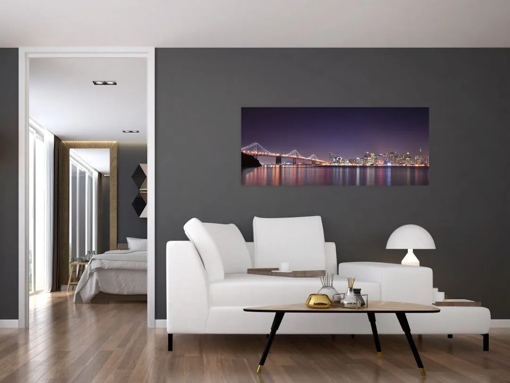 Kilátás San Francisco-ra, California (120x50 cm)